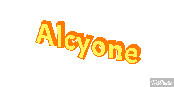 Alcyone Effetto testo