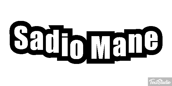 Sadio Mané Text effect