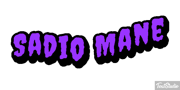 Sadio Mané Text effect