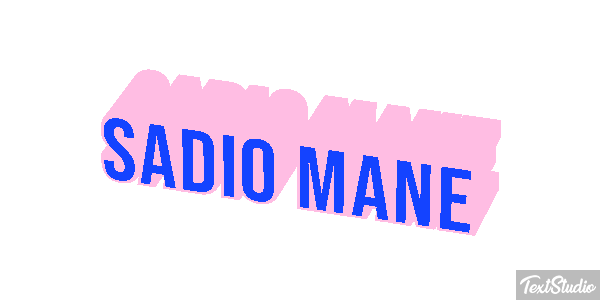 Sadio Mané Text effect