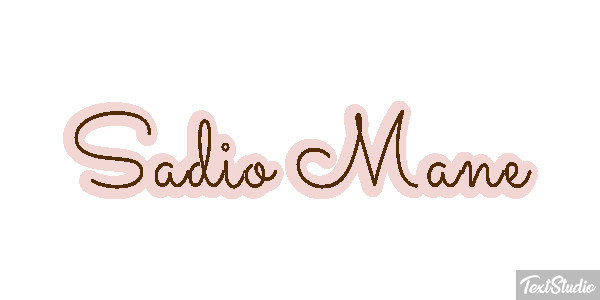 Sadio Mané Text effect