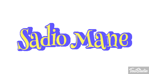 Sadio Mané Text effect