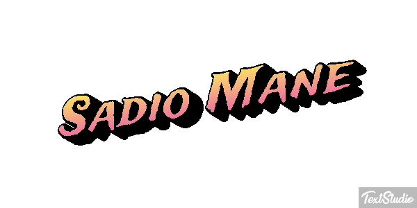 Sadio Mané Text effect