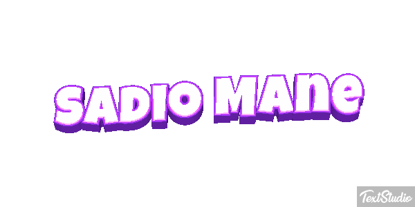 Sadio Mané Text effect