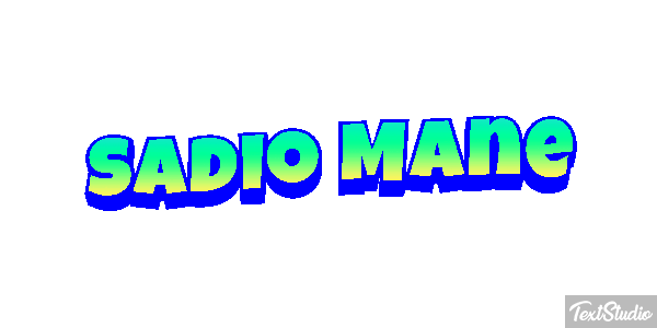 Sadio Mané Text effect
