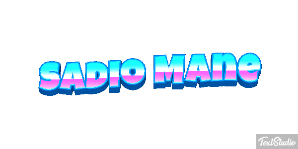 Sadio Mané Text effect