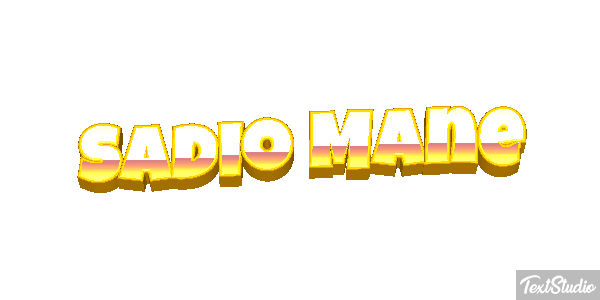 Sadio Mané Text effect