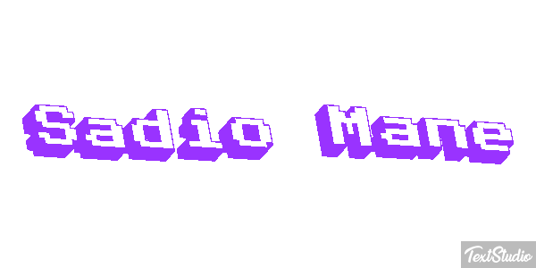 Sadio Mané Text effect