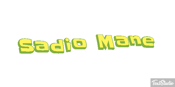 Sadio Mané Text effect