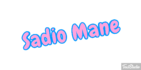 Sadio Mané Text effect
