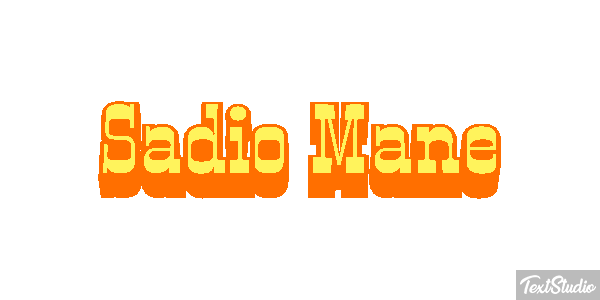Sadio Mané Text effect