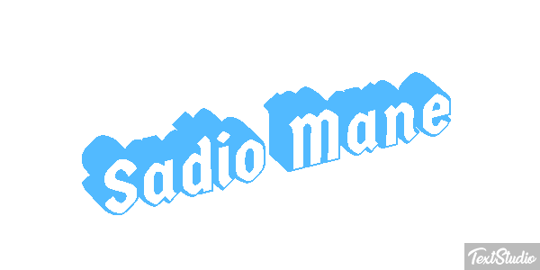 Sadio Mané Text effect
