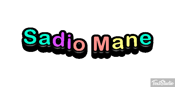 Sadio Mané Text effect