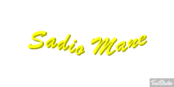 Sadio Mané Text effect