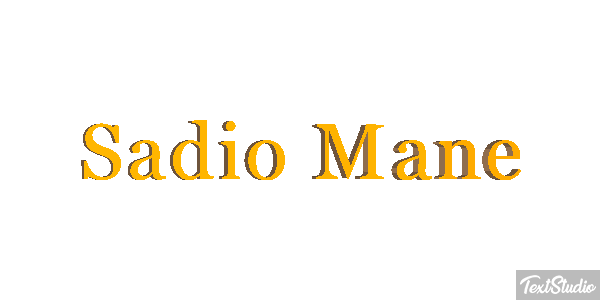 Sadio Mané Text effect