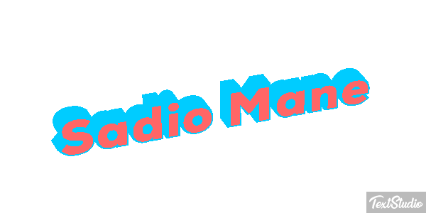 Sadio Mané Text effect