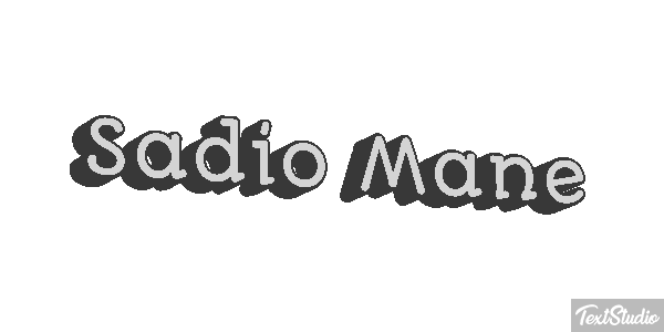 Sadio Mané Text effect