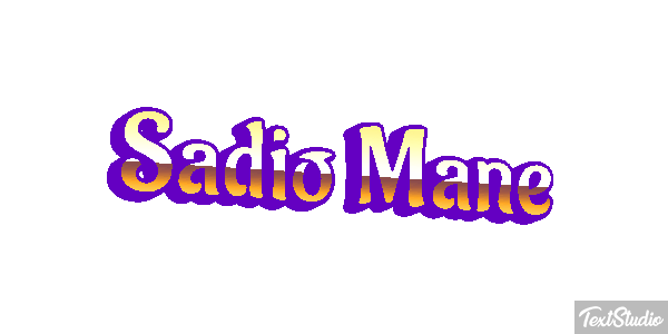 Sadio Mané Text effect