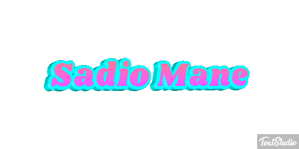 Sadio Mané Text effect