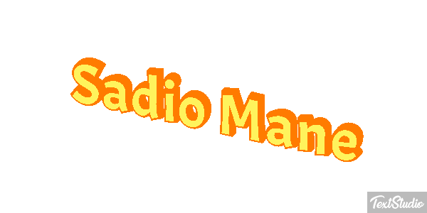 Sadio Mané Text effect