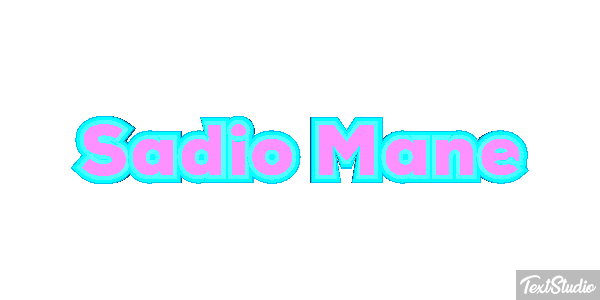Sadio Mané Text effect