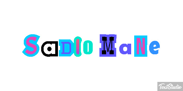 Sadio Mané Text effect