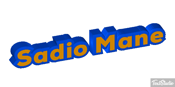 Sadio Mané Text effect