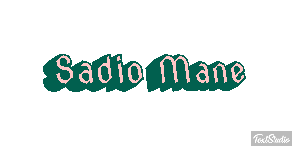 Sadio Mané Text effect