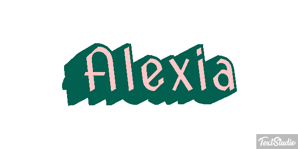 Alexia Text effect