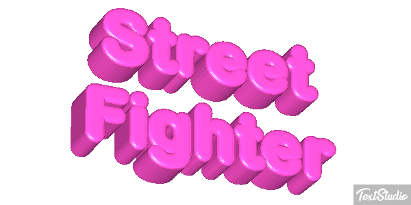 Street Fighter Effetto testo