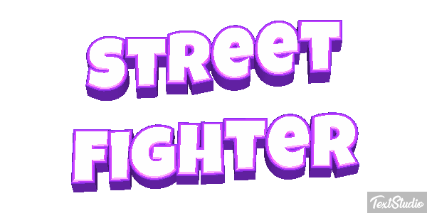 Street Fighter Effetto testo