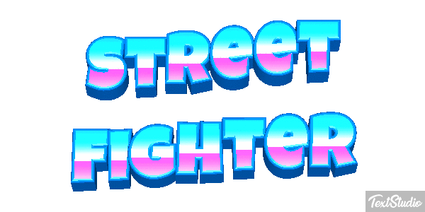 Street Fighter Effetto testo