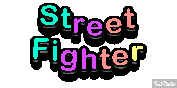 Street Fighter Effetto testo