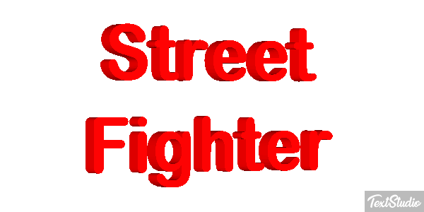Street Fighter Effetto testo