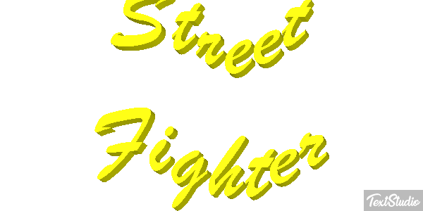 Street Fighter Effetto testo