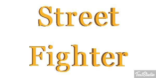 Street Fighter Effetto testo