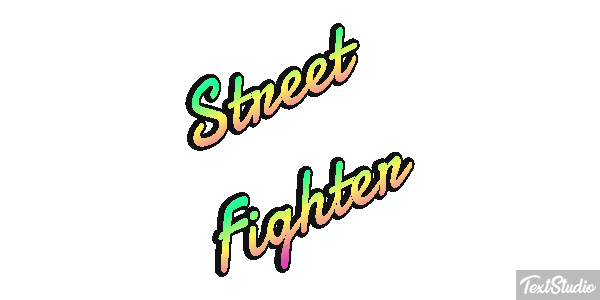 Street Fighter Effetto testo