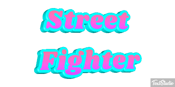 Street Fighter Effetto testo