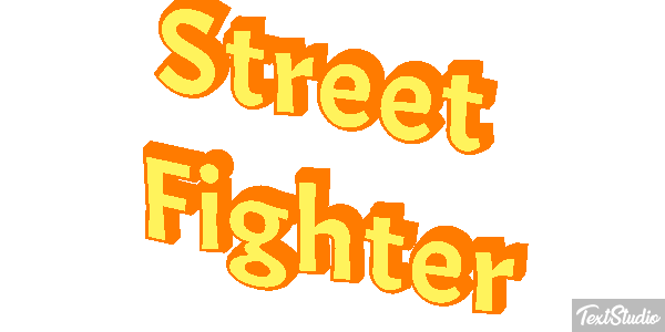 Street Fighter Effetto testo