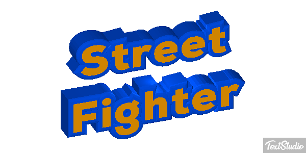 Street Fighter Effetto testo