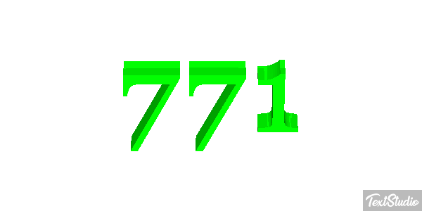 771 Текстовый эффект