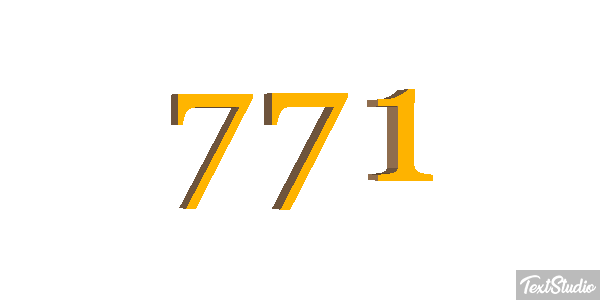 771 Текстовый эффект