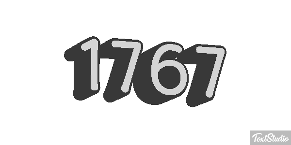 1767 Text effect