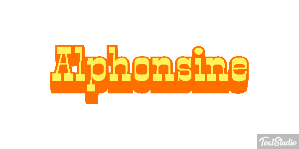 Alphonsine Efekt tekstowy
