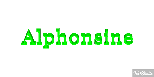Alphonsine Efekt tekstowy