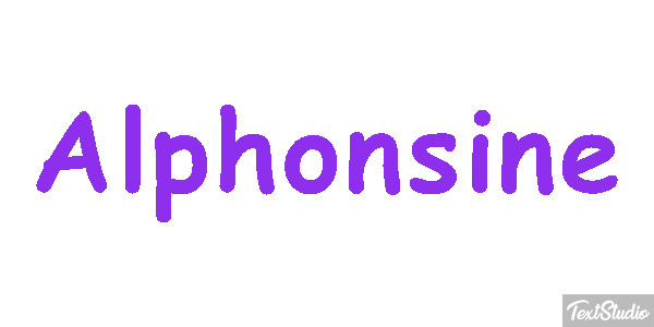 Alphonsine Efekt tekstowy