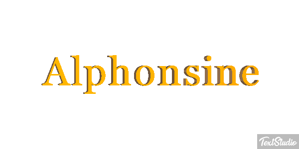 Alphonsine Efekt tekstowy