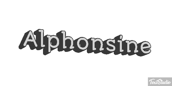 Alphonsine Efekt tekstowy