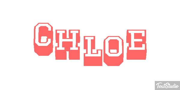 Chloé Tekst effect