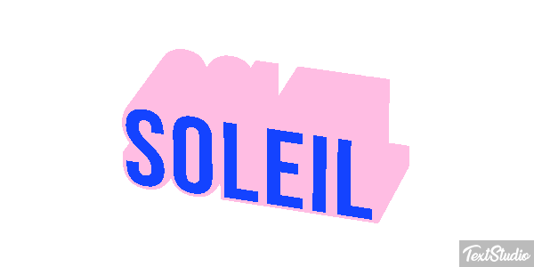 Soleil Effet de texte